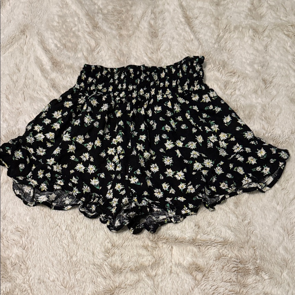 Wild Fable Black Floral Shorts
